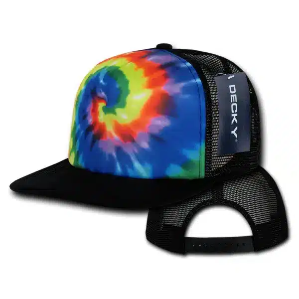 Rainbow Tie Dye Trucker Cap