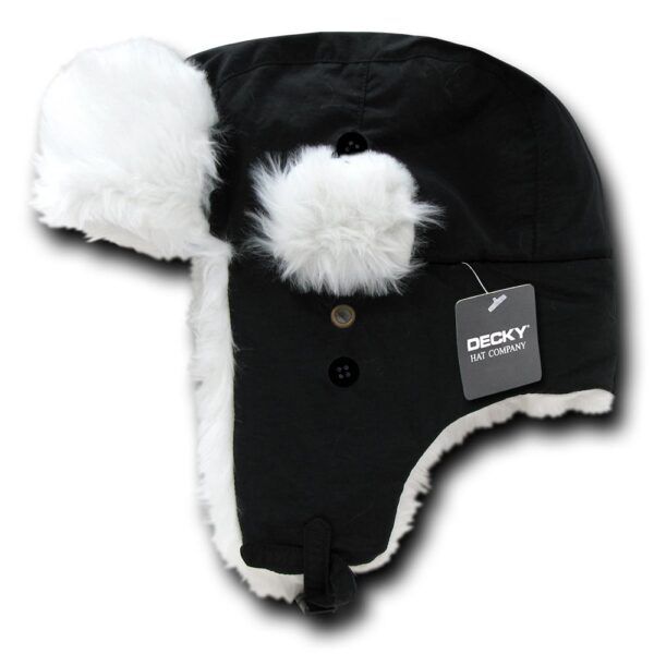 Aviator Hat Black & White