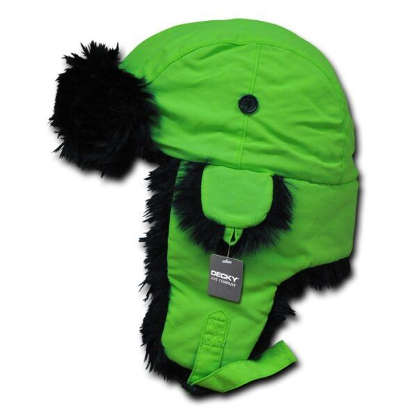 Neon Aviator Hat Navy Green