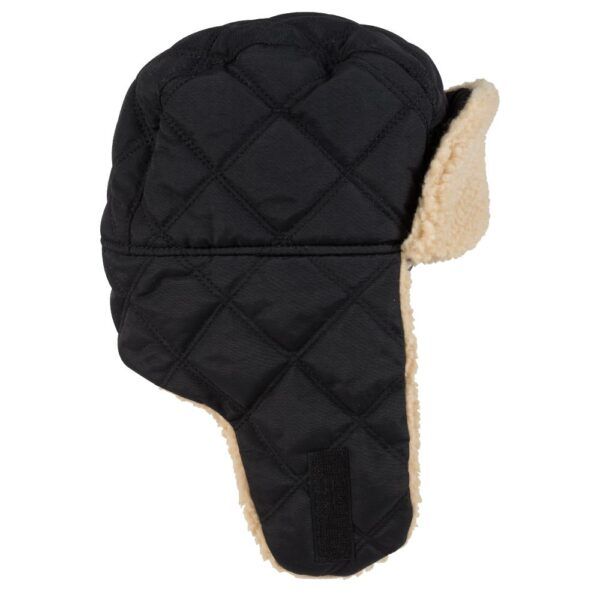 Quilted Three Panel Trapper Hat - Image 3