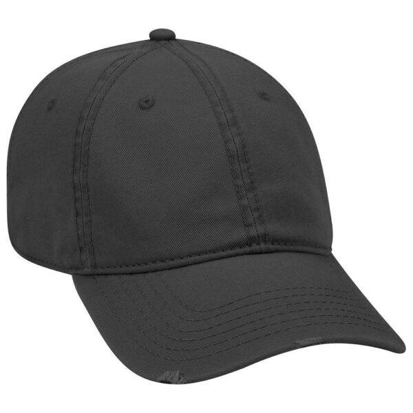 Six Panel Twill Distressed Cap - Image 7