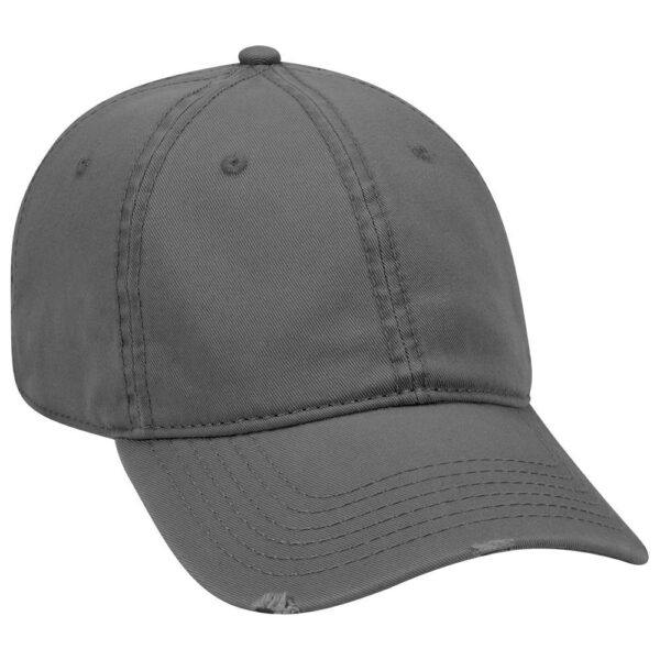 Six Panel Twill Distressed Cap - Image 5