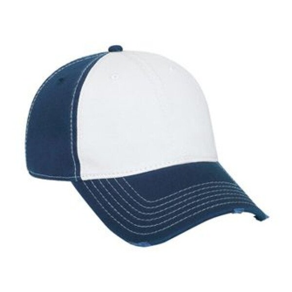 Six Panel Twill Distressed Cap - Image 3
