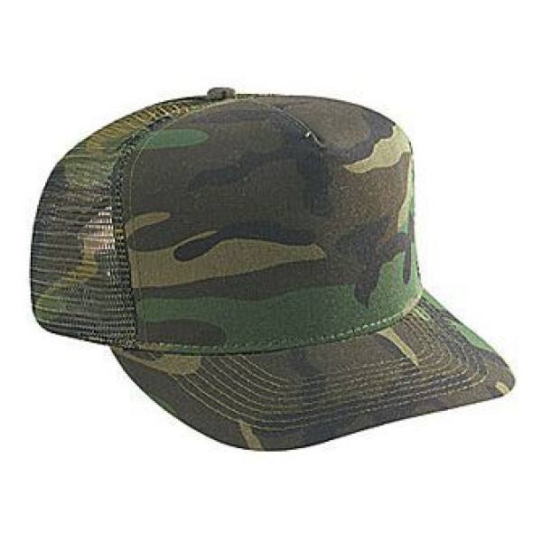 Five Panel Camouflage Mesh Cap - Image 6