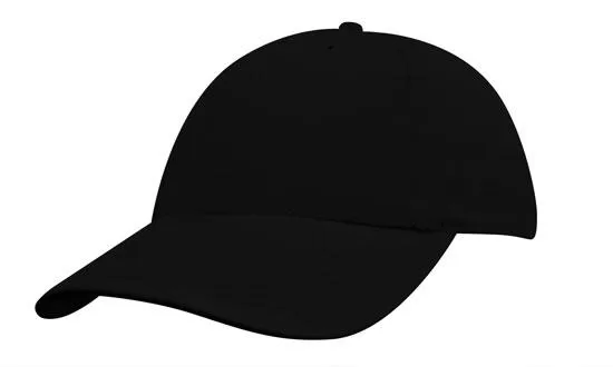 Brushed Heavy Cotton Youth Size Cap Black