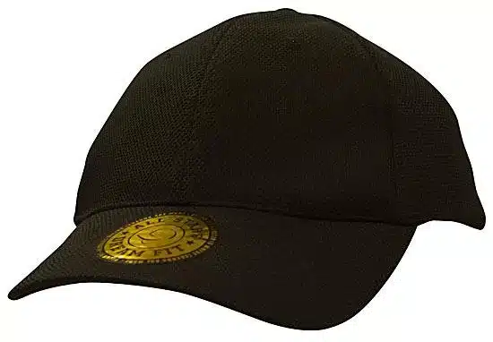 Dream Fit Style Double Pique Mesh Cap Black