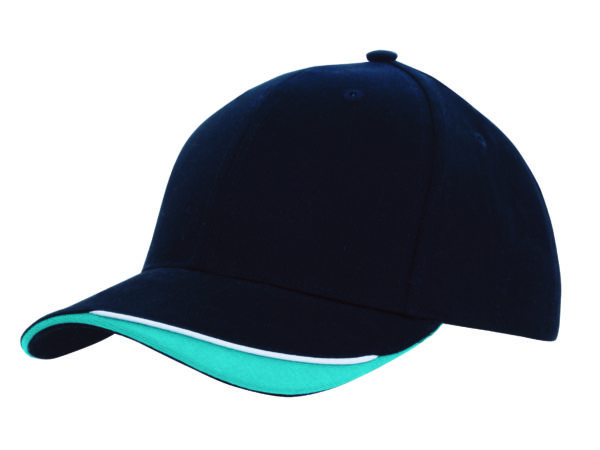 Brushed Heavy Cotton Indented Peak Cap - Image 20