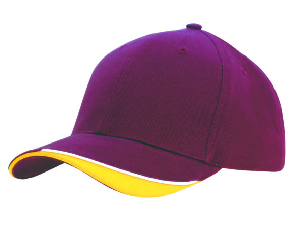 Brushed Heavy Cotton Indented Peak Cap - Image 18