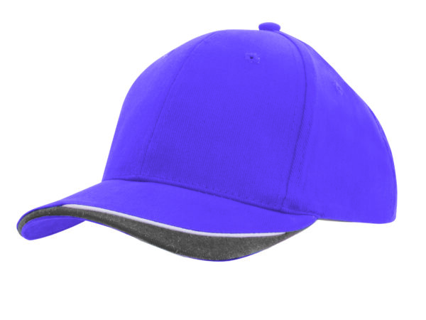 Brushed Heavy Cotton Indented Peak Cap - Image 15
