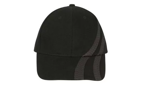 Tyre Tracks Brushed Heavy Cotton Cap Black