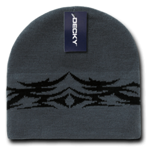 Tribal Beanie - Grey