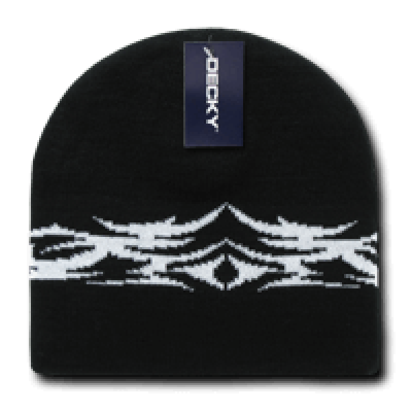 Tribal Beanie - Black
