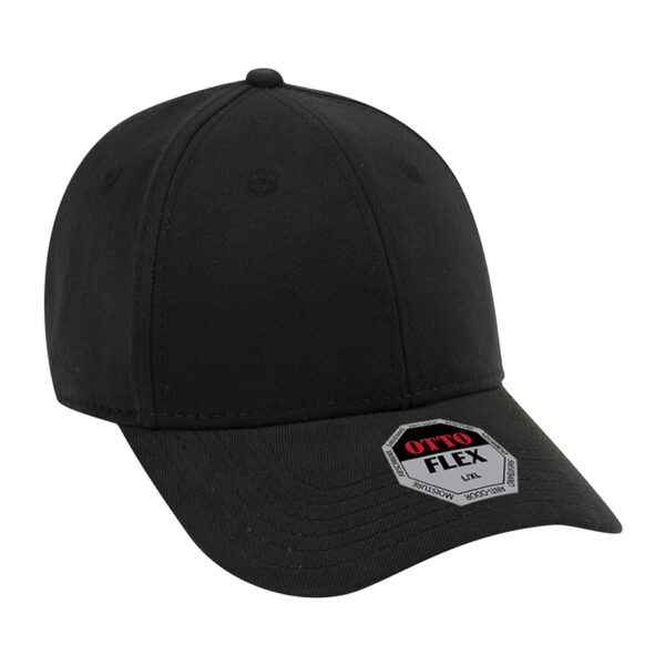 Otto Flex Brushed Stretch Bull Denim Cap Black