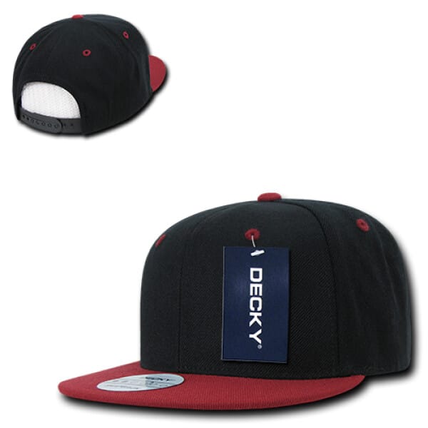 Two Tone Flat Peak Snapback - Image 16
