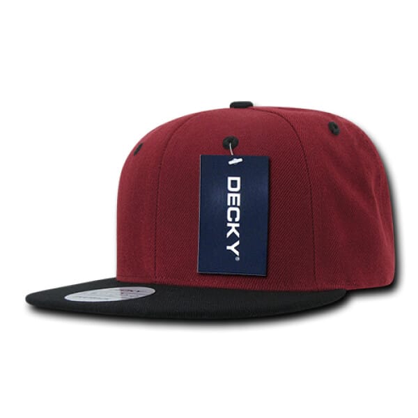 Two Tone Flat Peak Snapback