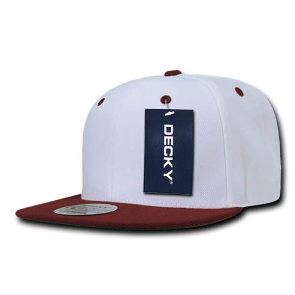 Two Tone Flat Peak Snapback