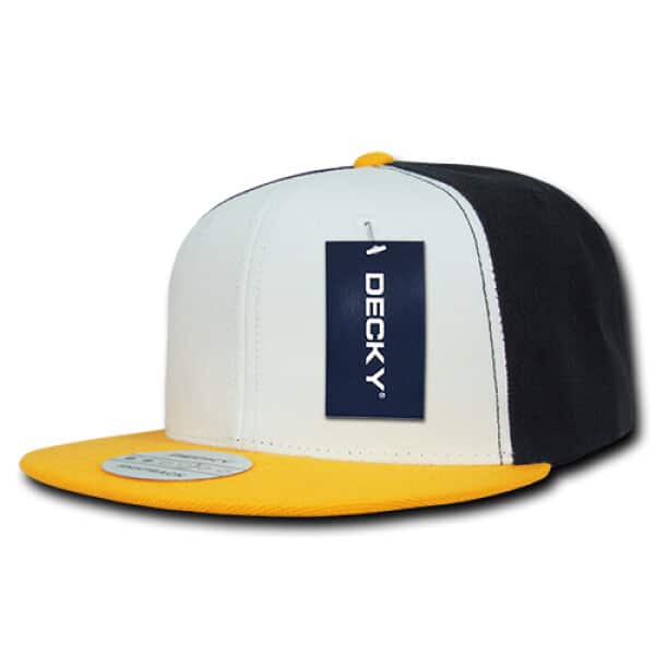 Three Tone Flat Peak Snapback