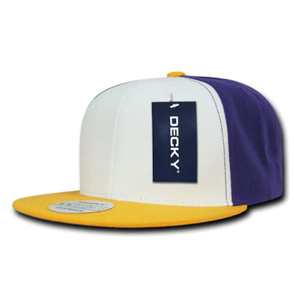 Three Tone Flat Peak Snapback