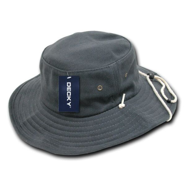 Aussie Hat Drawstring Charcoal