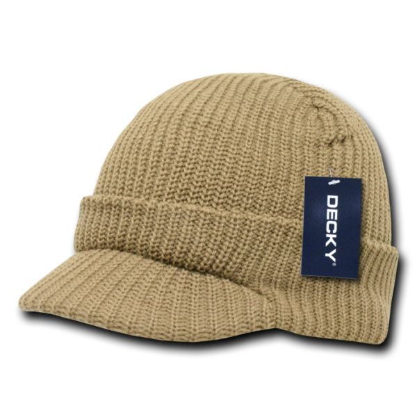 GI Jeep Cap Beanie - Khaki