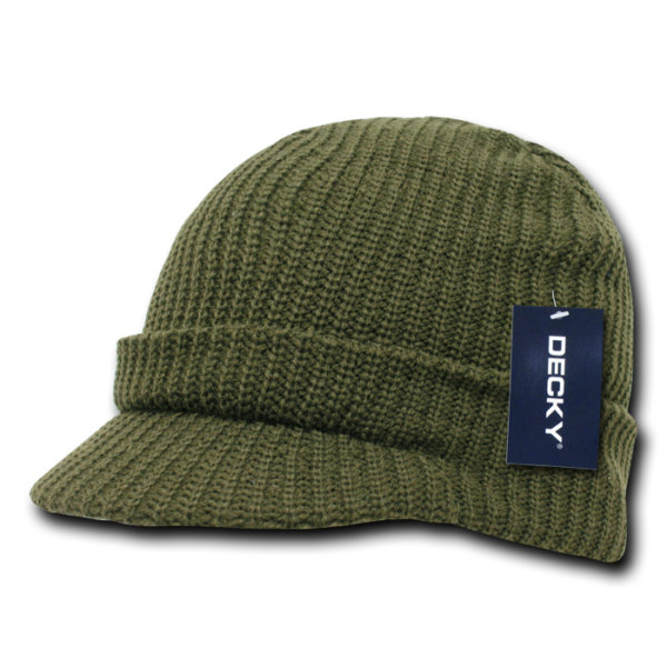 GI Jeep Cap Beanie - Olive