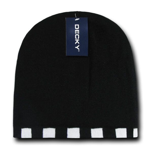 Checkered Reversible Beanie