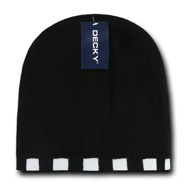Checkered Reversible Beanie