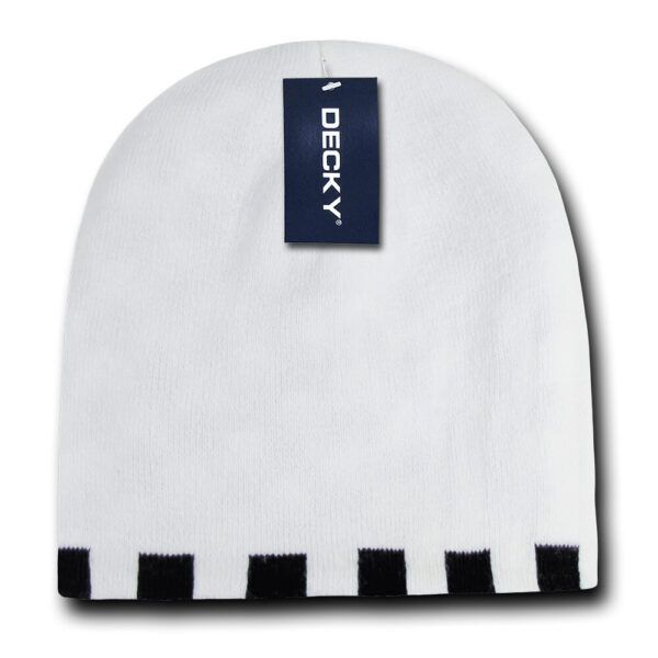 Checkered Reversible Beanie