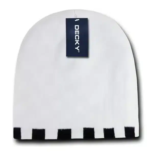 Checkered Reversible Beanie