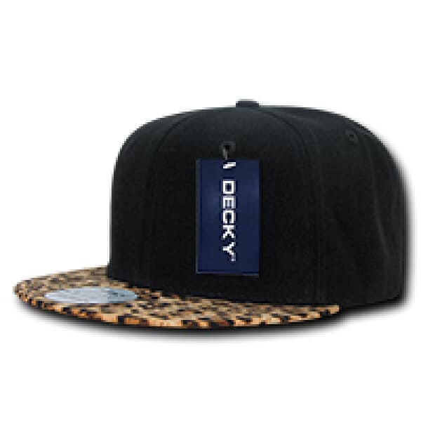 Animal Print Snapback Cap Leopard