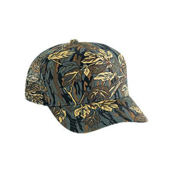 Five Panel Camouflage Mesh Cap