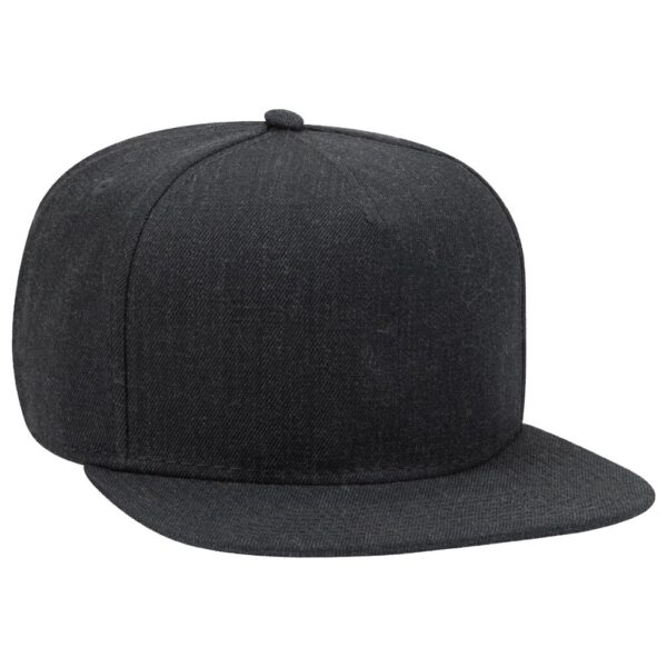 Heather Wool Blend Flat Cap - Image 5