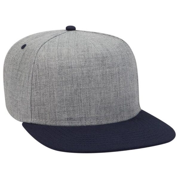 Heather Wool Blend Flat Cap - Image 6