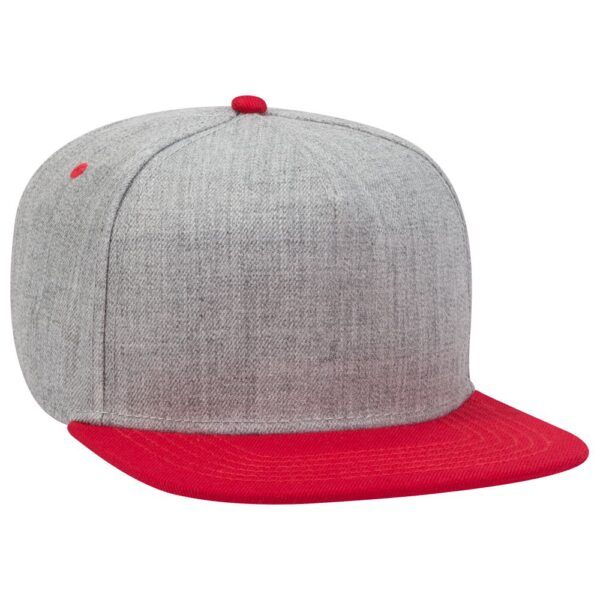 Heather Wool Blend Flat Cap - Image 7