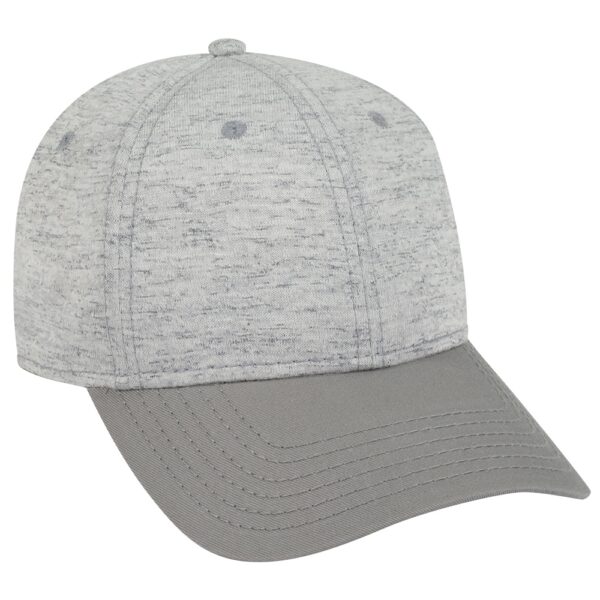 Six Panel Rayon Blend Jersey Knit Baseball Cap - Image 2