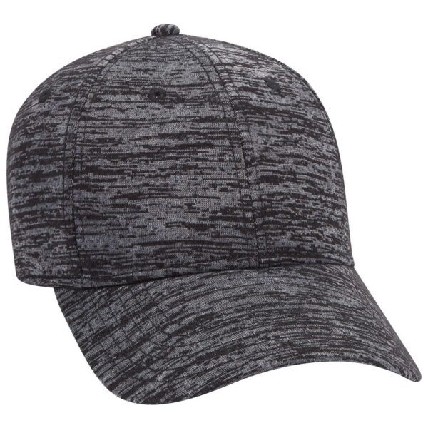 Six Panel Rayon Blend Jersey Knit Baseball Cap - Image 4
