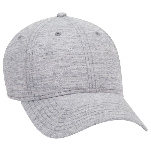 Six Panel Rayon Blend Jersey Knit Baseball Cap - Image 6