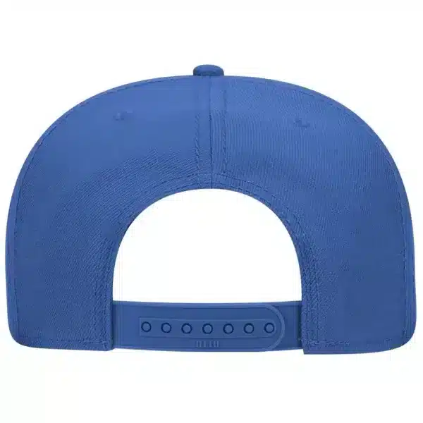 Six Panel Wool Blend Flat Cap Back