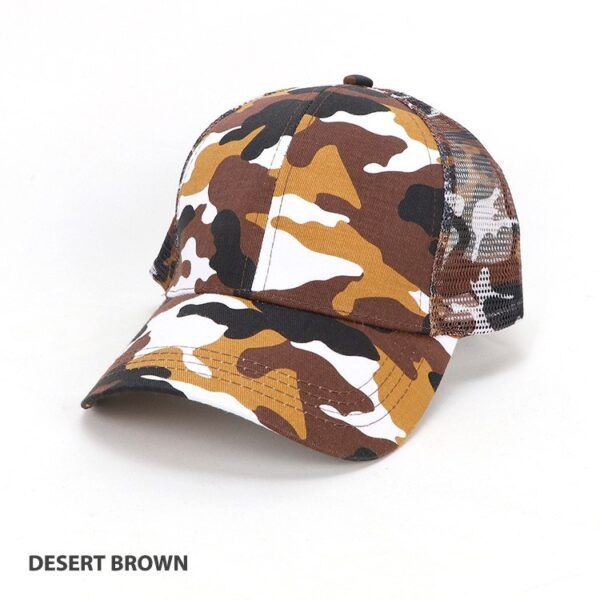 Camo Six Panel Cap Desert Brown