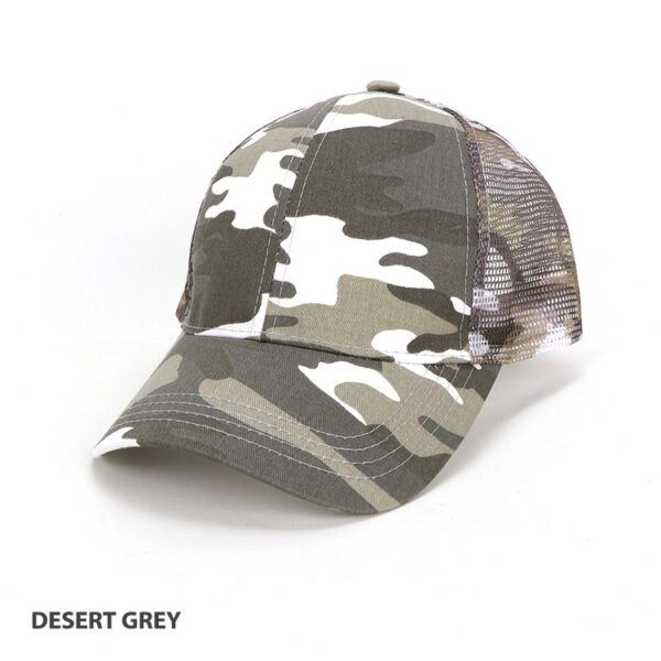 Camo Six Panel Cap Desert Grey