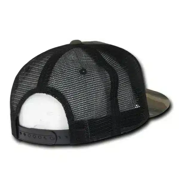 Camo Flat Peak Trucker