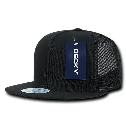 Five Panel Flat Peak Trucker