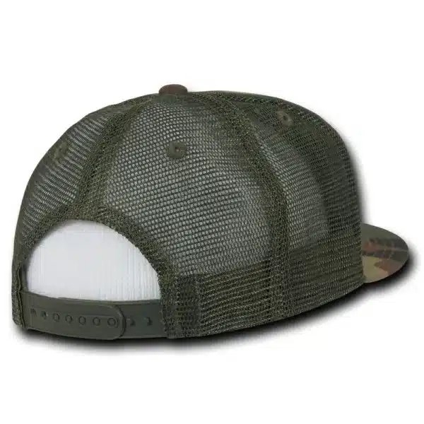Five Panel Flat Peak Trucker