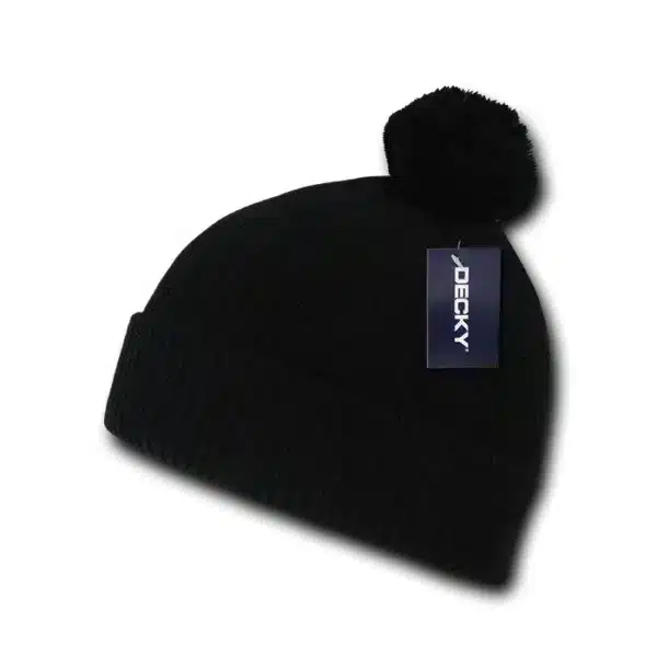 Pom Pom Acrylic Beanie