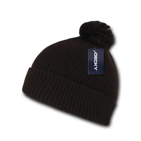 Pom Pom Acrylic Beanie