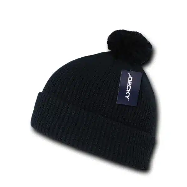 Pom Pom Acrylic Beanie
