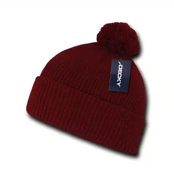 Pom Pom Acrylic Beanie