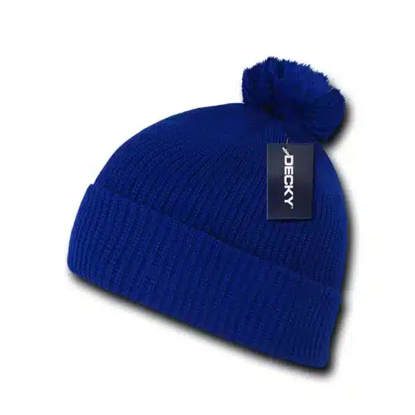 Pom Pom Acrylic Beanie