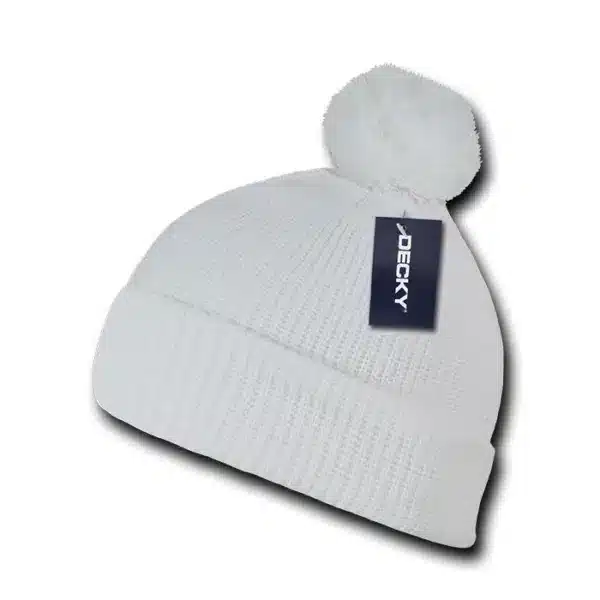 Pom Pom Acrylic Beanie