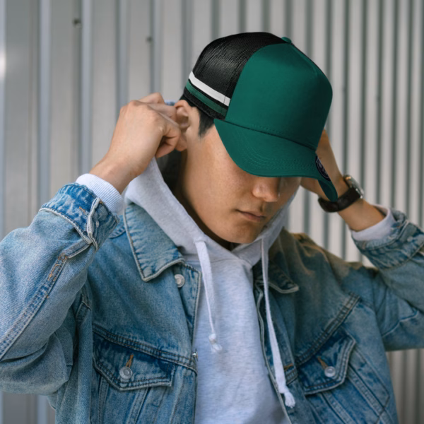 Striped Trucker Cap